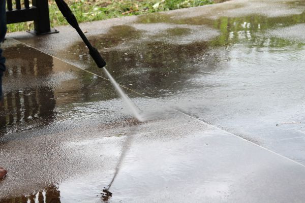 Concrete Deck Cleaning in Yorba Linda